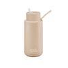 Frank Green 1 Litre Ceramic Reusable Bottle Soft Stone