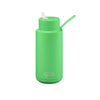 Frank Green 1 Litre Ceramic Reusable Bottle Neon Green